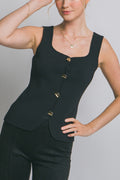 "Date Night" Black Knit Top