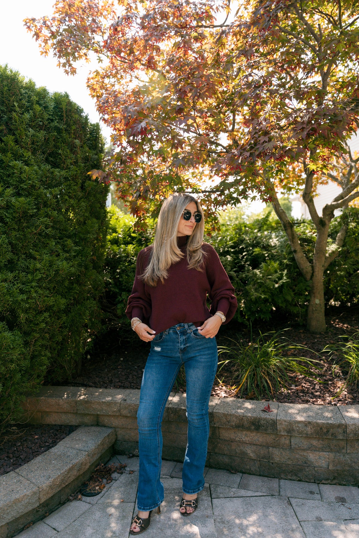 The Fireside Sweater - Cranberry