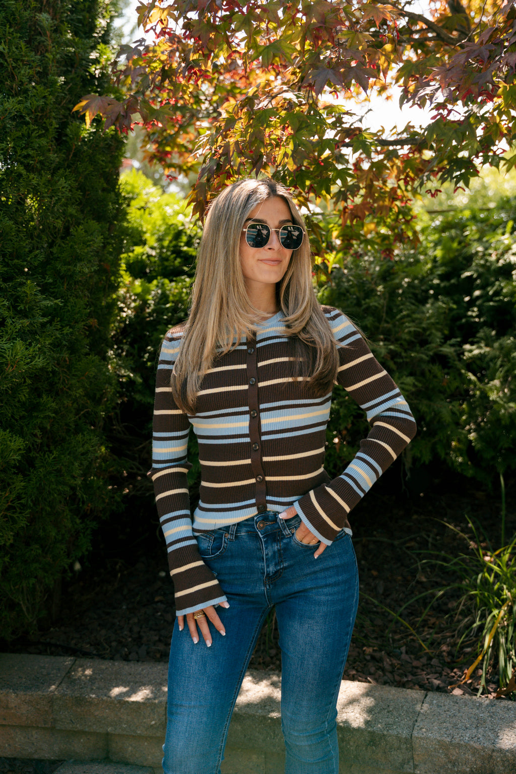 The Autumn Stripe Cardigan
