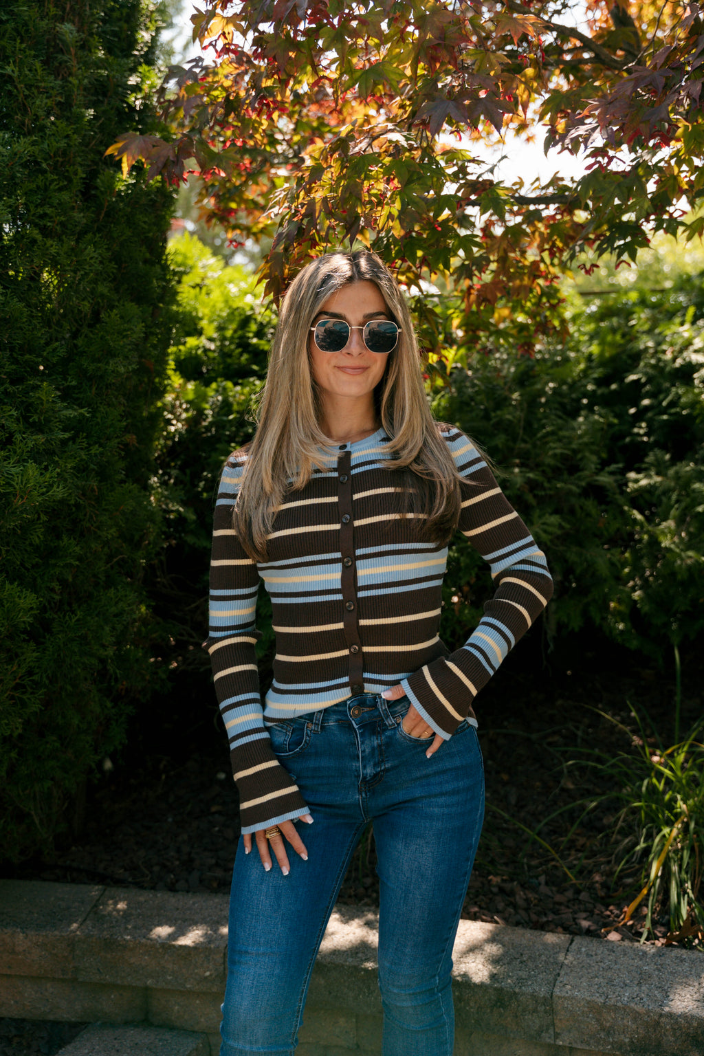 The Autumn Stripe Cardigan