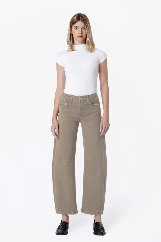 The Mocha Barrel Jean