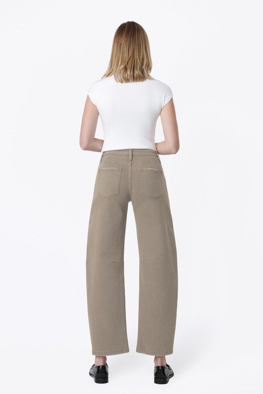 The Mocha Barrel Jean
