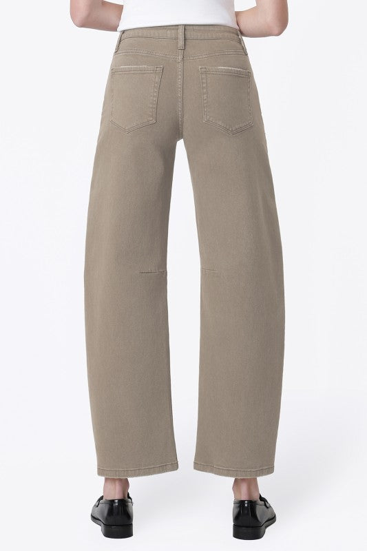 The Mocha Barrel Jean
