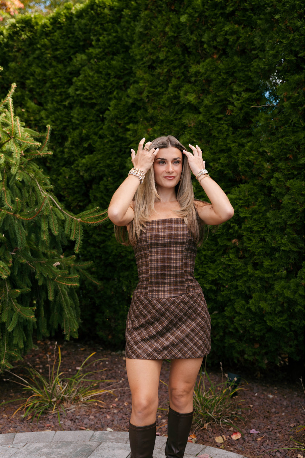 The Autumn Plaid Mini Dress