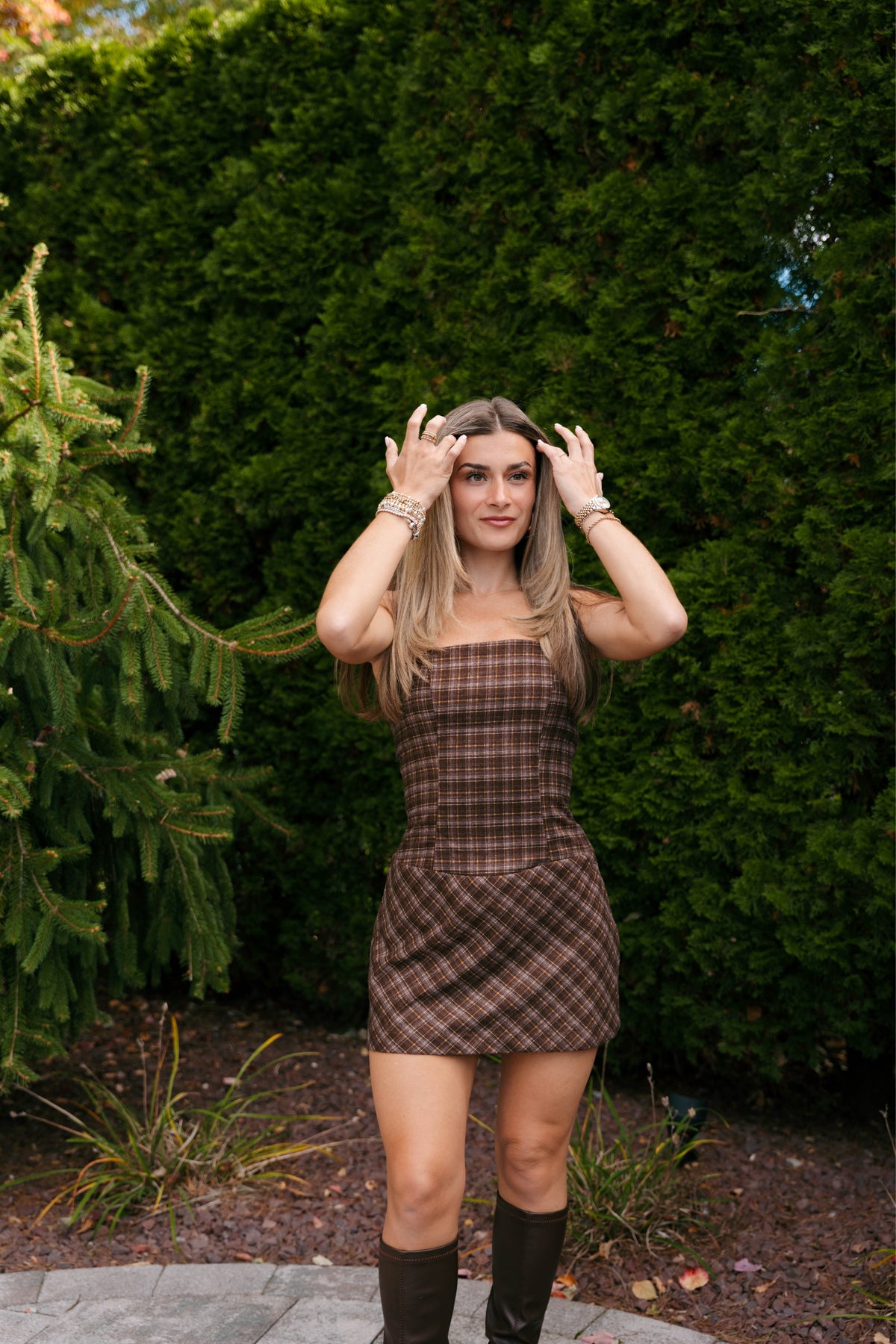 The Autumn Plaid Mini Dress