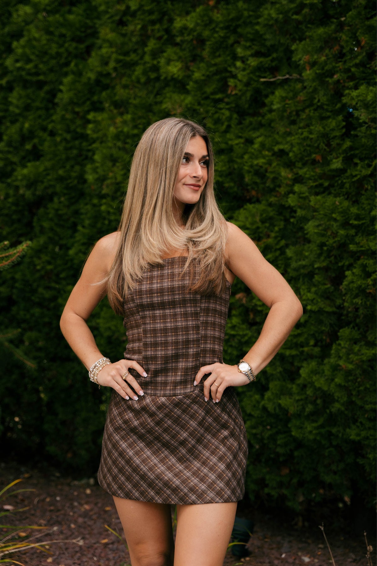 The Autumn Plaid Mini Dress