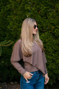 The Mocha Layered Poncho Top